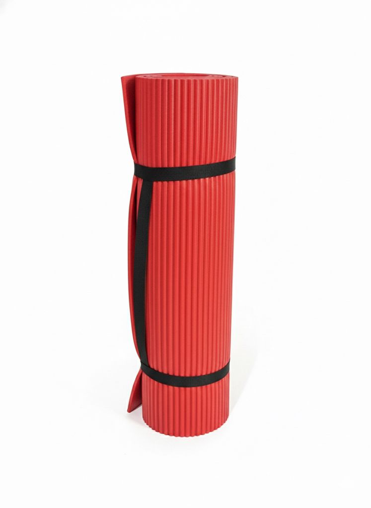🧘‍♀️ Esterilla Roja Acanalada (180x60 cm)
